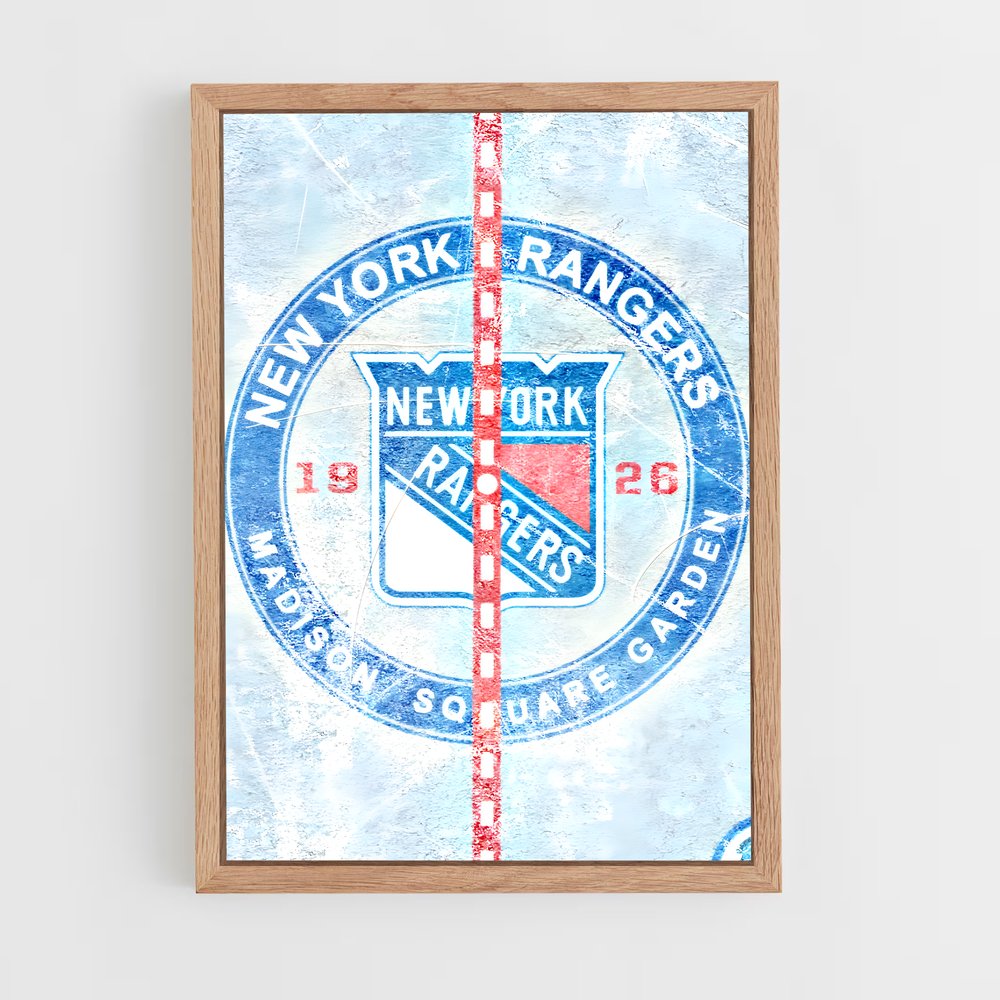 Poster Rangers en Action – affiche Hockey sur glace (vue 4)